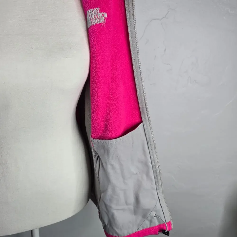 The North Face Khumbu Fleece Jacket Pink Grey Womens Size Large L